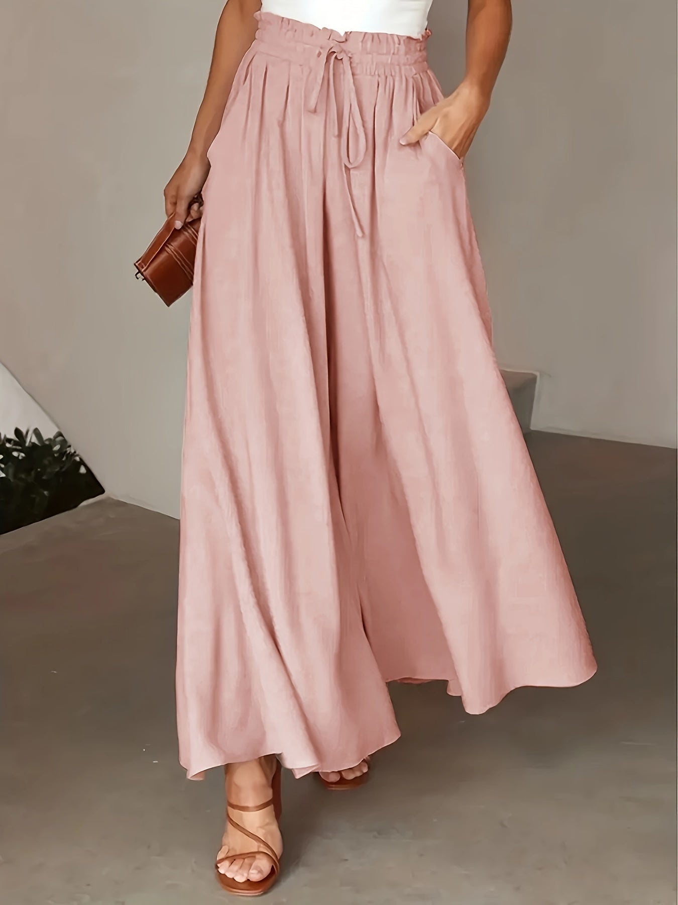 Corae™ ハイウエストワイドレッグパンツ