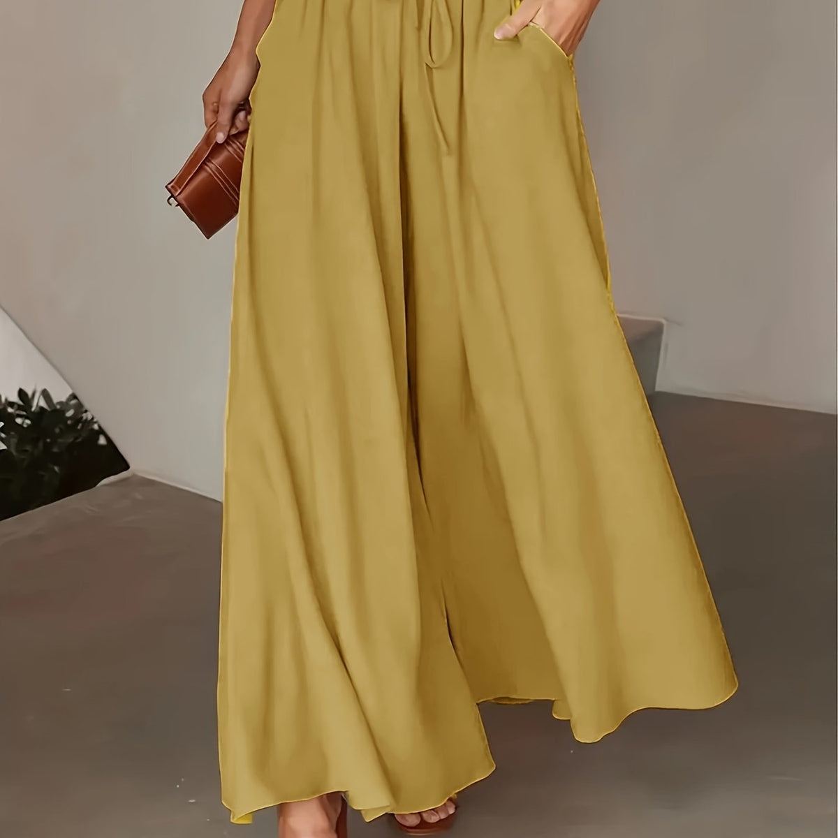 Corae™ ハイウエストワイドレッグパンツ