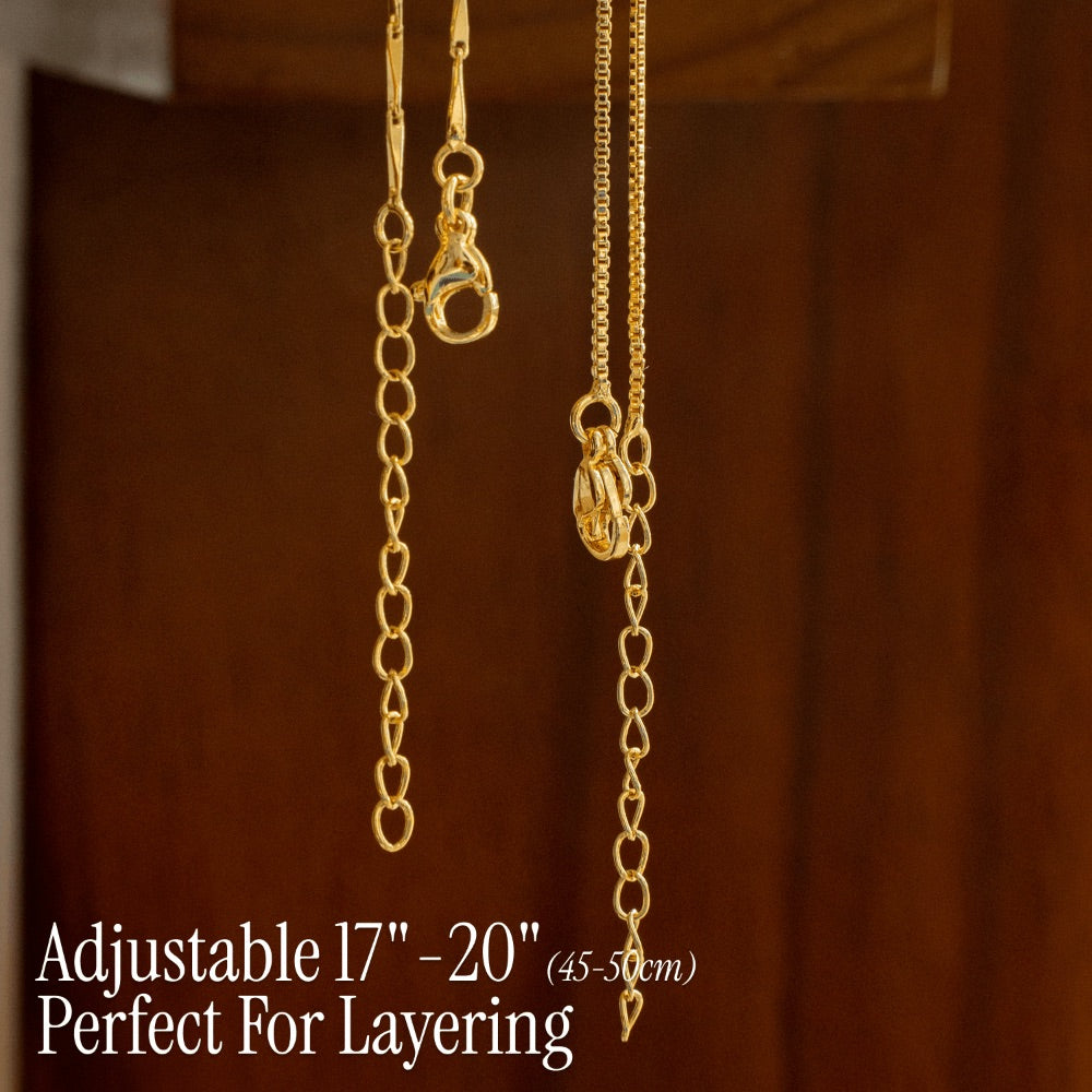 Primrose™ イニシャルダイヤモンドネックレス 14k（2個セット）