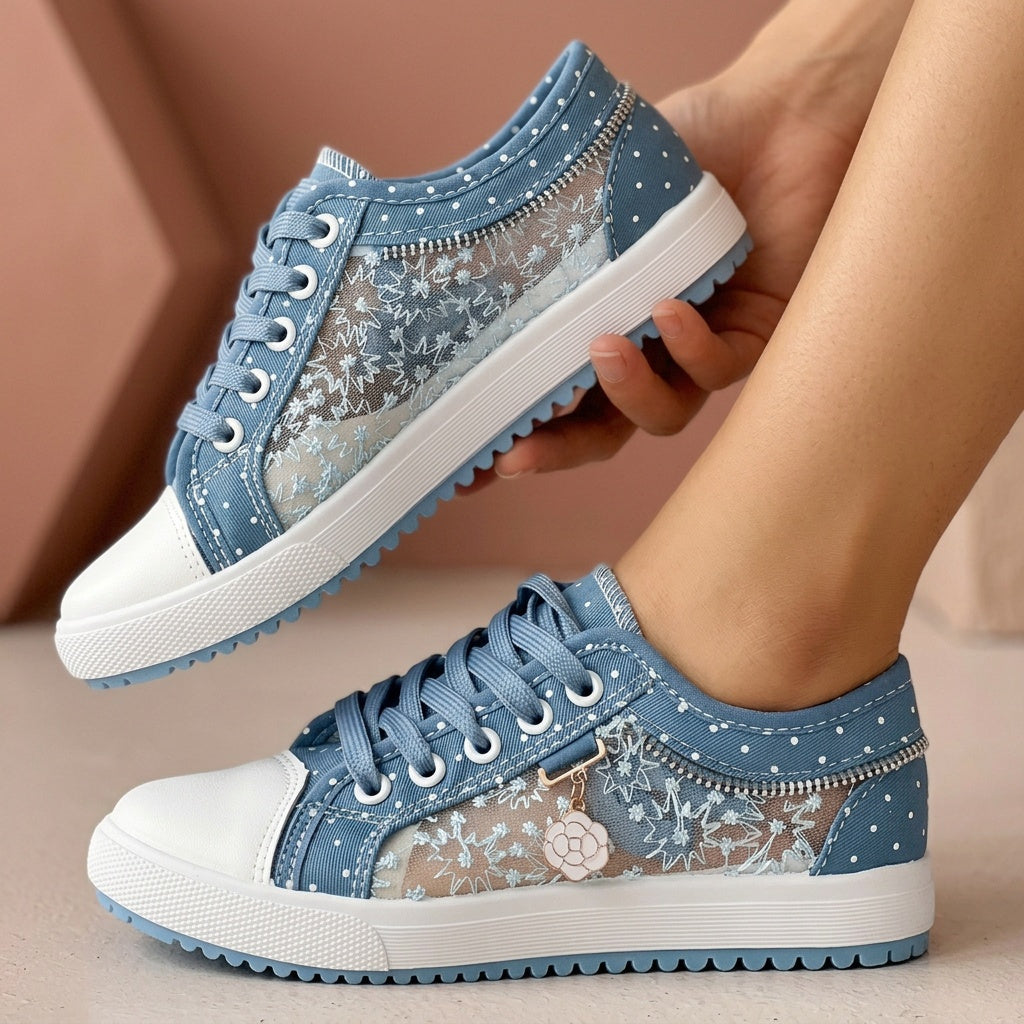 Victoria | 軽量デザインと最大の快適さを兼ね備えた通気性のあるフラワースニーカー